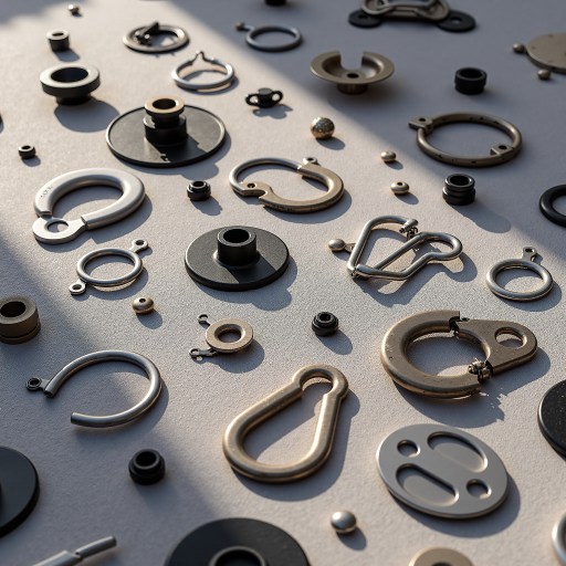 CONVUM妙德产品展示，工业用品，精密制造配件，金属材质，整齐摆放