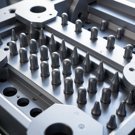 IMAO今尾产品展示，精密夹具，金属材质，工业自动化配件，整齐摆放