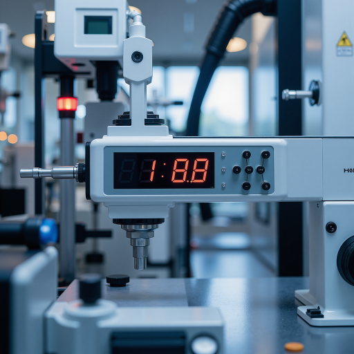 SEM日新产品展示，精密测量仪器，工业检测设备，白色包装，整齐摆放