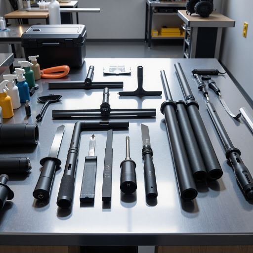 RRR产品展示，精密工具，工业制造用品，金属材质，整齐摆放